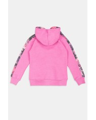 FELPA CON CAPPUCCIO MISTO COTONE. Vestibilità regolare.