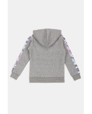 FELPA CON CAPPUCCIO MISTO COTONE. Vestibilità regolare.