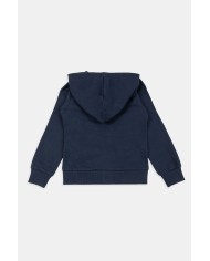 FELPA CON CAPPUCCIO E ZIP DAVANTI IN FRENCH TERRY