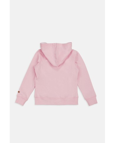 FELPA CON CAPPUCCIO IN COTONE. Vestibilità regolare.