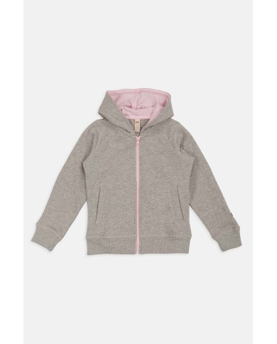 FELPA CON CAPPUCCIO IN COTONE. Vestibilità regolare.