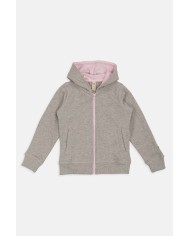 FELPA CON CAPPUCCIO IN COTONE. Vestibilità regolare.