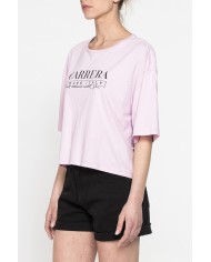 T-SHIRT CORTA GIROCOLLO CON GRAFICA A PETTO