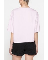 T-SHIRT CORTA GIROCOLLO CON GRAFICA A PETTO