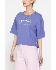 T-SHIRT CORTA GIROCOLLO CON GRAFICA A PETTO