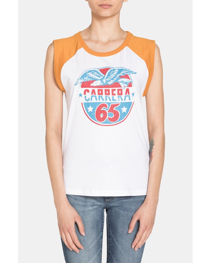 T-SHIRT GIROCOLLO MANICA ALETTA IN JERSEY 100% COTONE. Vestibilità regular.