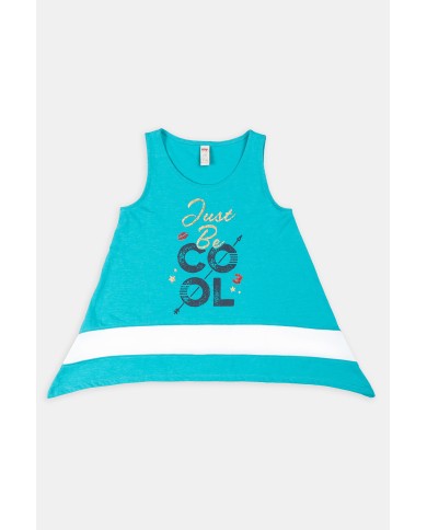 CANOTTA IN JERSEY MISTO COTONE