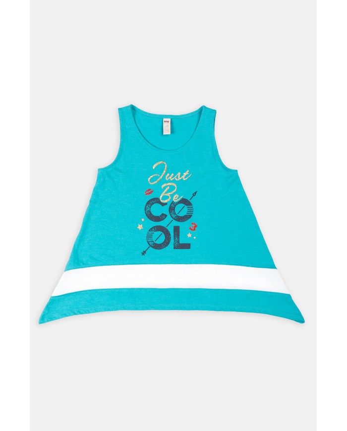 CANOTTA IN JERSEY MISTO COTONE