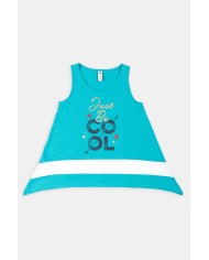 CANOTTA IN JERSEY MISTO COTONE