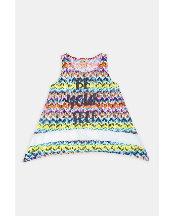 CANOTTA IN JERSEY MISTO COTONE