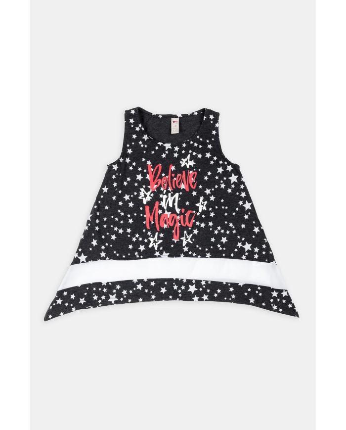 CANOTTA IN JERSEY MISTO COTONE