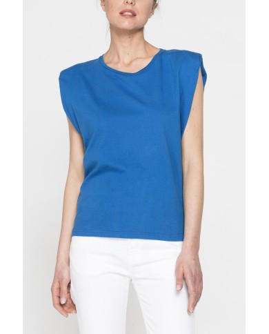 T-SHIRT CON SPALLE IMBOTTITE