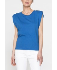 T-SHIRT CON SPALLE IMBOTTITE