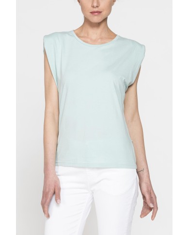 T-SHIRT CON SPALLE IMBOTTITE