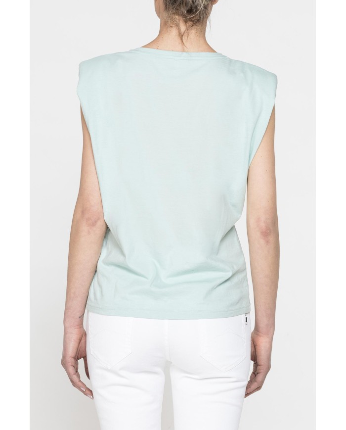 T-SHIRT CON SPALLE IMBOTTITE