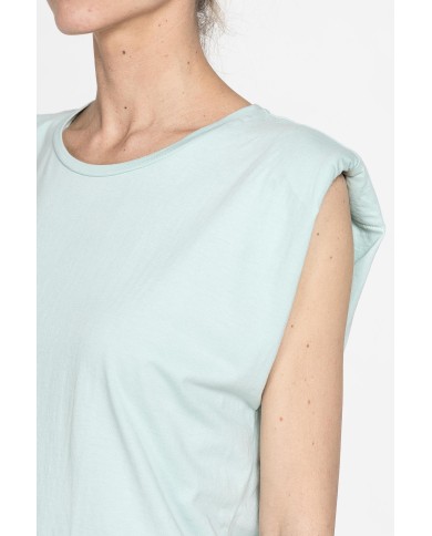 T-SHIRT CON SPALLE IMBOTTITE