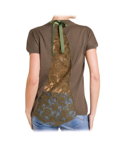 MAGLIA CON INSERTO PIZZO