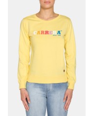 FELPA GIROCOLLO A MANICA LUNGA IN 100% COTONE.