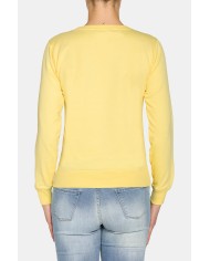 FELPA GIROCOLLO A MANICA LUNGA IN 100% COTONE.