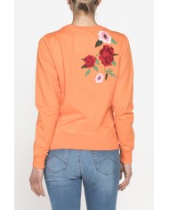 FELPA GIROCOLLO A MANICA LUNGA IN 100% COTONE.