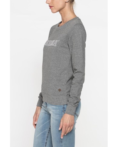 FELPA GIROCOLLO A MANICA LUNGA IN 100% COTONE.