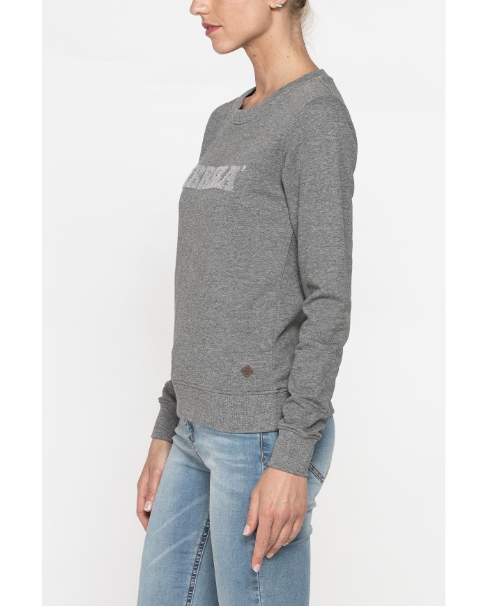 FELPA GIROCOLLO A MANICA LUNGA IN 100% COTONE.