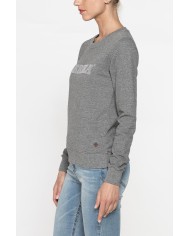 FELPA GIROCOLLO A MANICA LUNGA IN 100% COTONE.