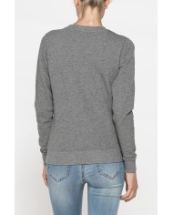 FELPA GIROCOLLO A MANICA LUNGA IN 100% COTONE.