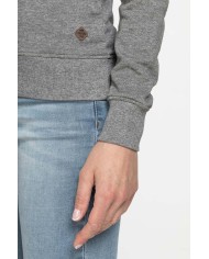 FELPA GIROCOLLO A MANICA LUNGA IN 100% COTONE.