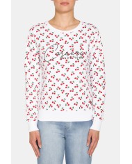 FELPA GIROCOLLO A MANICA LUNGA IN 100% COTONE.