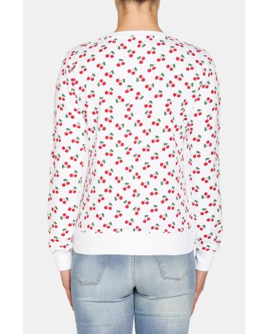 FELPA GIROCOLLO A MANICA LUNGA IN 100% COTONE.