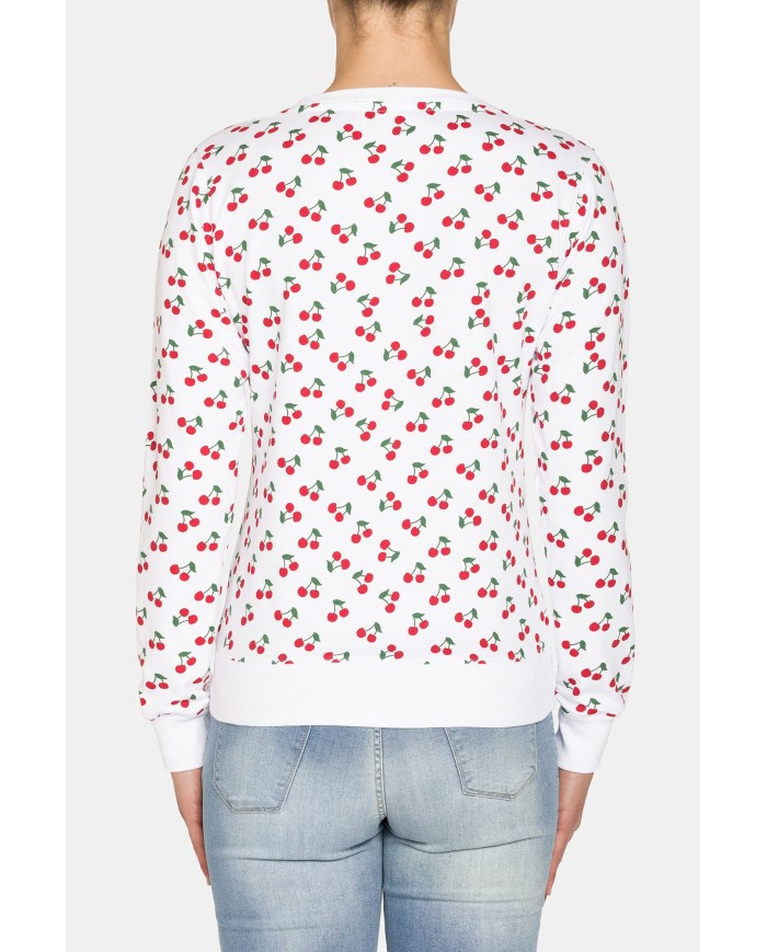 FELPA GIROCOLLO A MANICA LUNGA IN 100% COTONE.