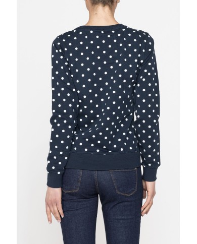 FELPA GIROCOLLO A MANICA LUNGA IN 100% COTONE.