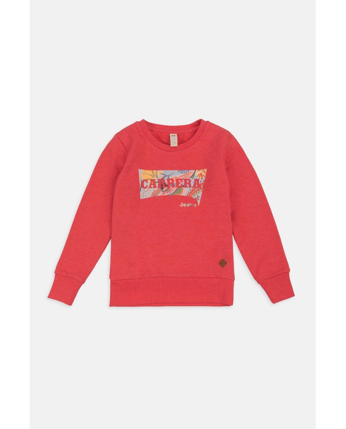 FELPA GIROCOLLO IN COTONE. Vestibilità regolare.