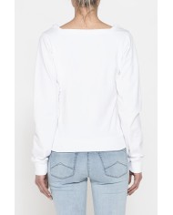 FELPA CON SCOLLO QUADRATO