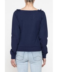 FELPA CON SCOLLO QUADRATO