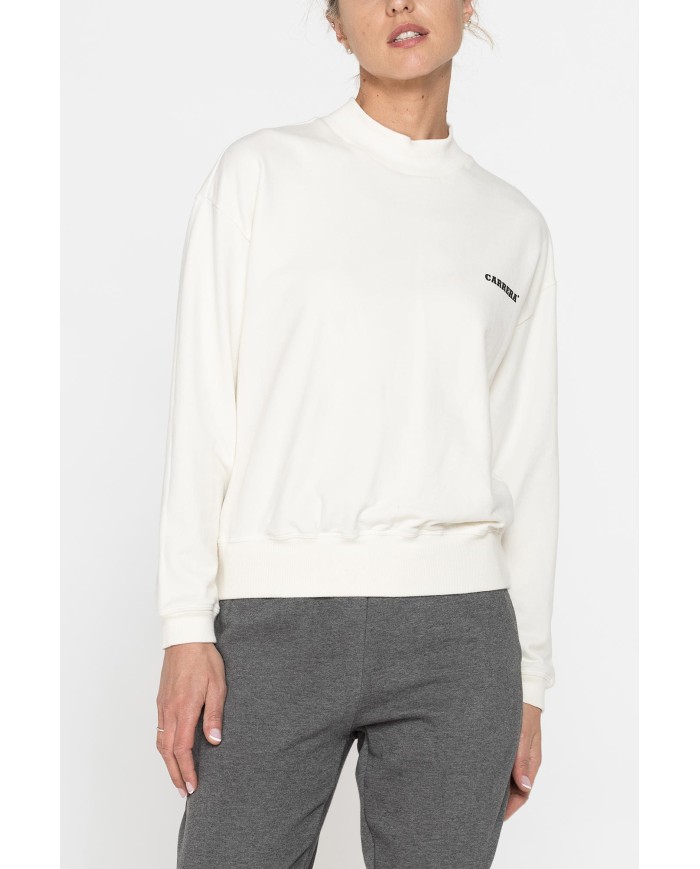 FELPA OVERSIZE CON COLLO A VULCANO