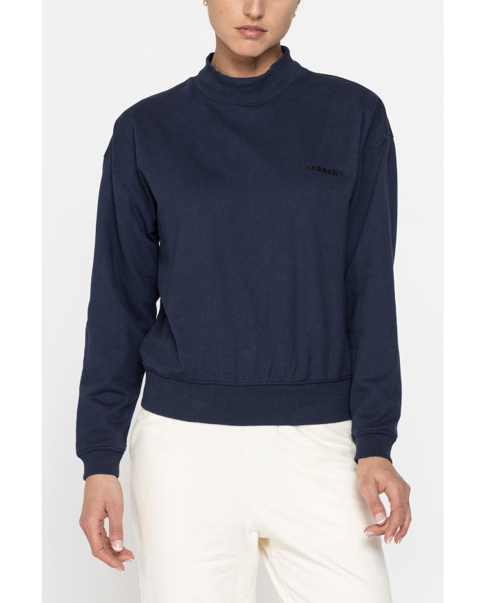 FELPA OVERSIZE CON COLLO A VULCANO