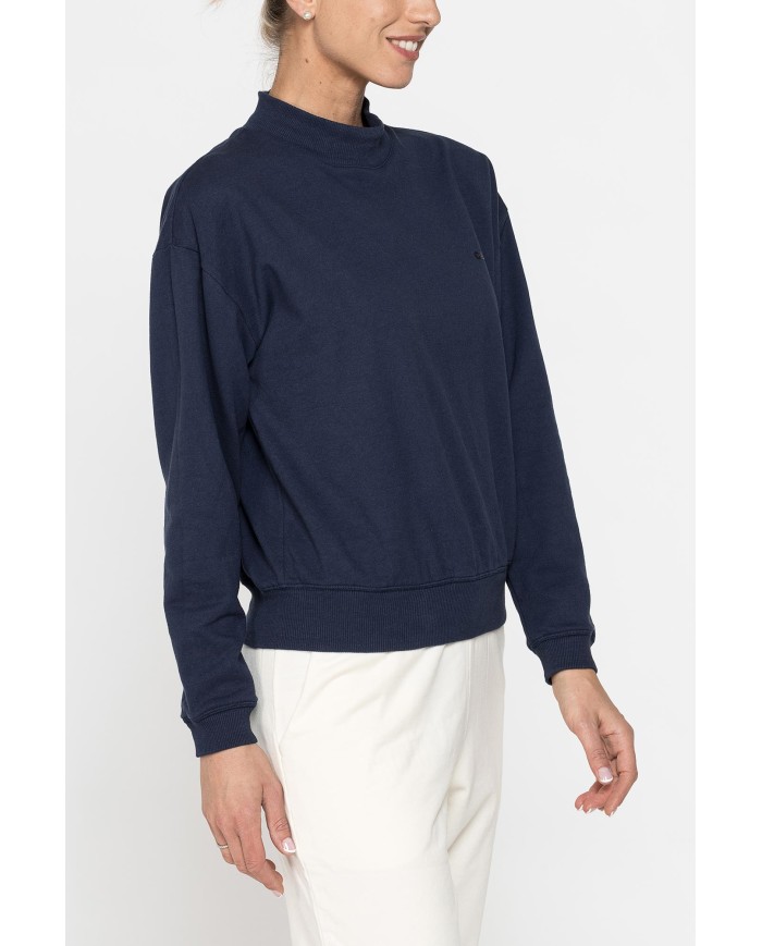 FELPA OVERSIZE CON COLLO A VULCANO