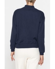 FELPA OVERSIZE CON COLLO A VULCANO