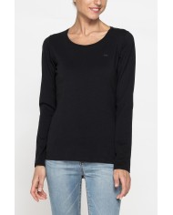 T-SHIRT GIROCOLLO MANICA LUNGA IN COTONE