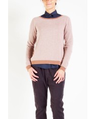 FELPA CON DIETRO IN TESS.CHIFFON