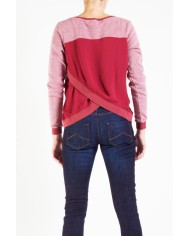 FELPA CON DIETRO IN TESS.CHIFFON