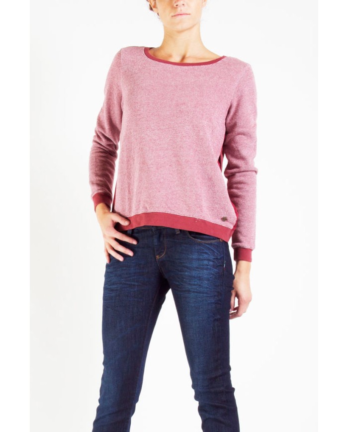 FELPA CON DIETRO IN TESS.CHIFFON