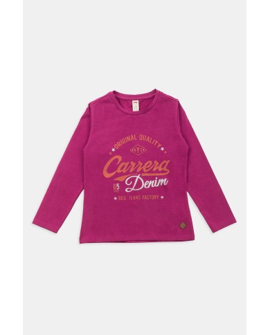 T-SHIRT GIROCOLLO IN JERSEY DI COTONE