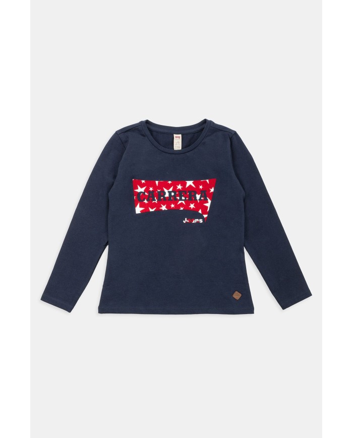 T-SHIRT GIROCOLLO IN JERSEY DI COTONE