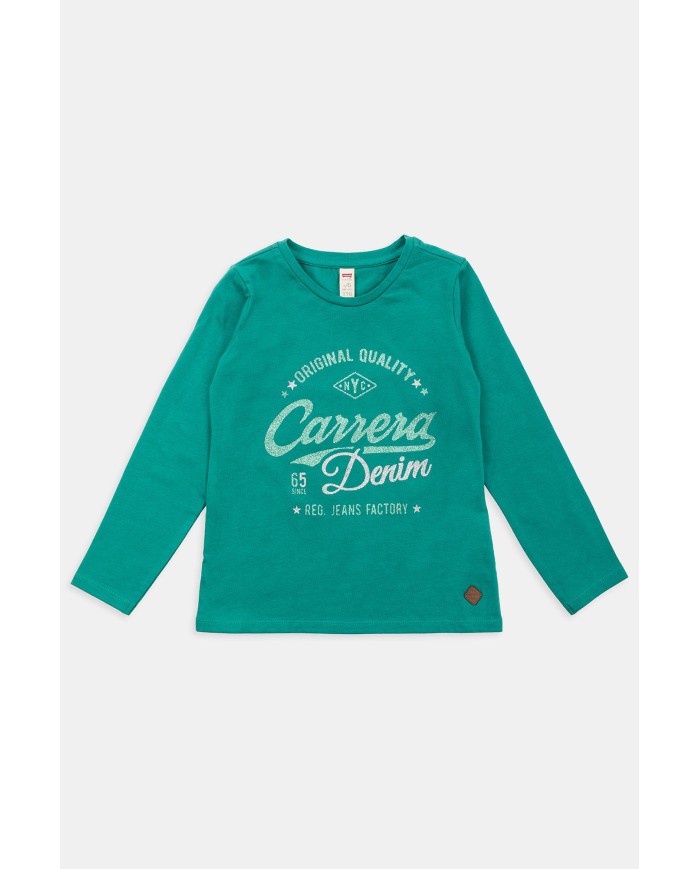 T-SHIRT GIROCOLLO IN JERSEY DI COTONE