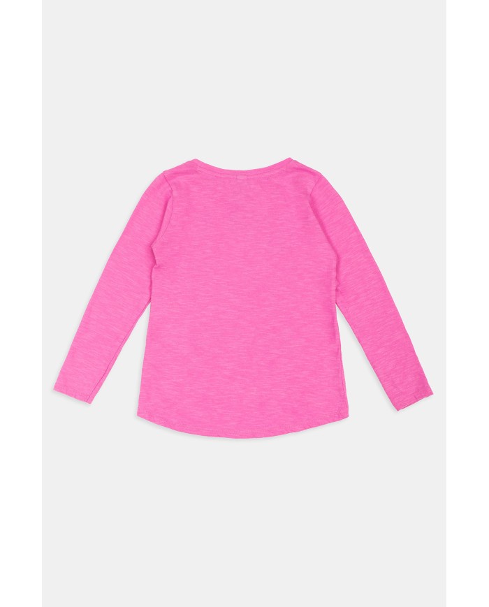 T SHIRT GIROCOLLO IN JERSEY COTONE. Vestibilità regolare.