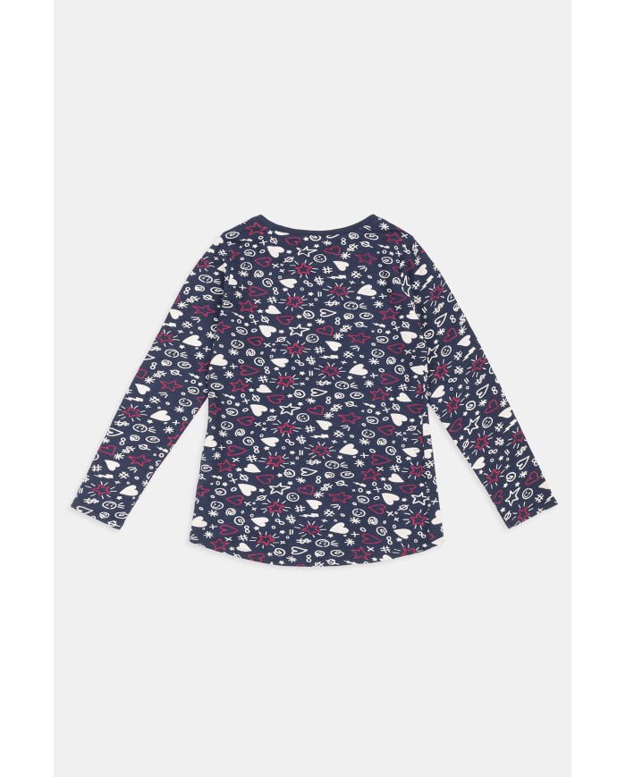 T SHIRT GIROCOLLO IN JERSEY COTONE. Vestibilità regolare.