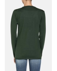 MAGLIA COLLO V IN MISTO LANA. Vestibilità regolare.